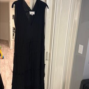 3.1 Phillip Lim Black V-Neck Maxi Dress